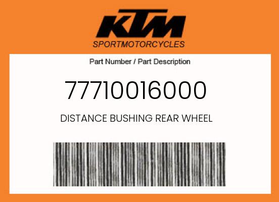 2018 KTM OEM Part 77710016000