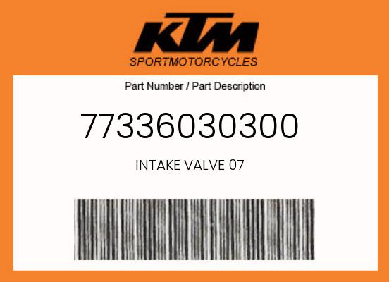0 KTM OEM Part 77336030300