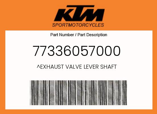 0 KTM OEM Part 77336057000