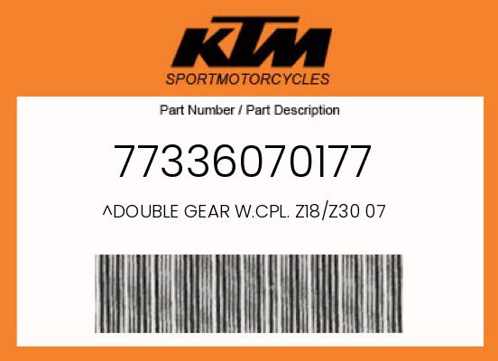 ^DOUBLE GEAR W.CPL. Z18/Z30 07 undefined