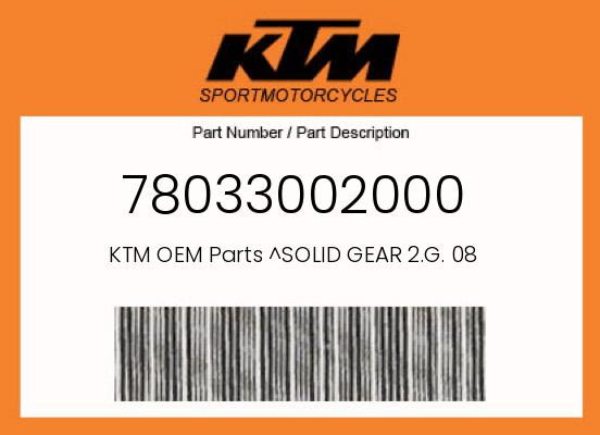 0 Husqvarna OEM Part 78033002000