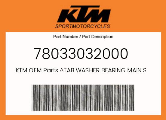 0 KTM OEM Part 78033032000
