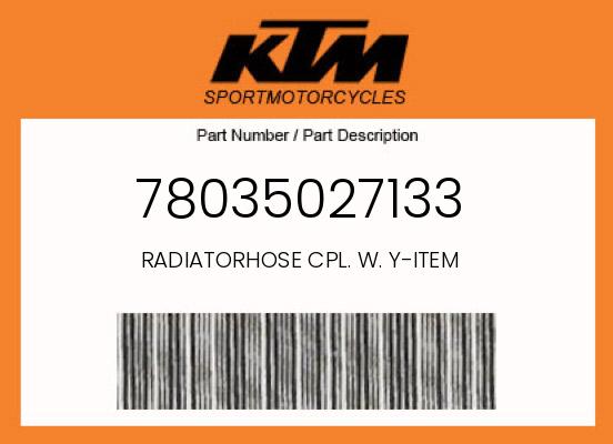 0 KTM OEM Part 78035027133