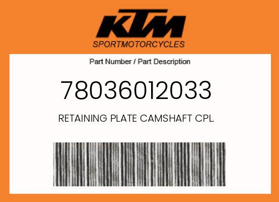0 KTM OEM Part 78036012033