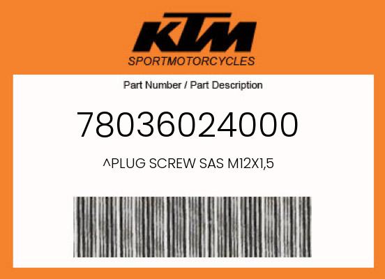 2018 KTM OEM Part 78036024000