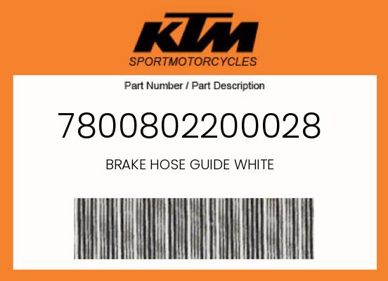 0 KTM OEM Part 7800802200028