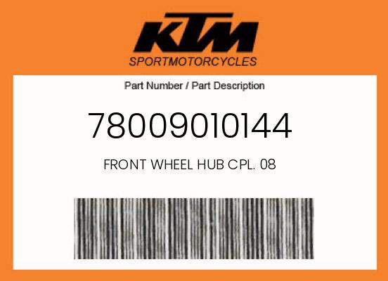 KTM OEM Front Wheel Hub Assembly - 78009010144 undefined