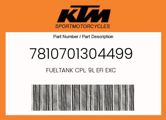 0 KTM OEM Part 7810701304499