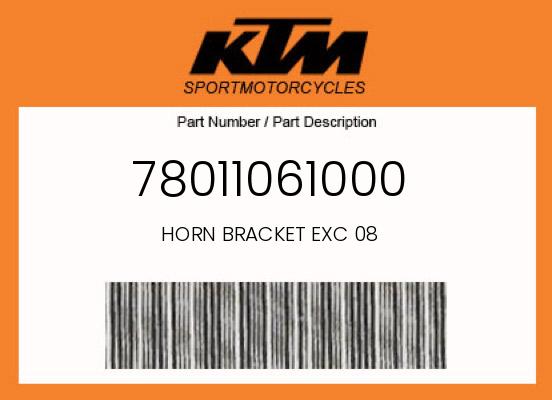 KTM OEM Horn Bracket 2008-2019 EXC/EXC-F & Husqvarna FE/TE - 78011061000 undefined