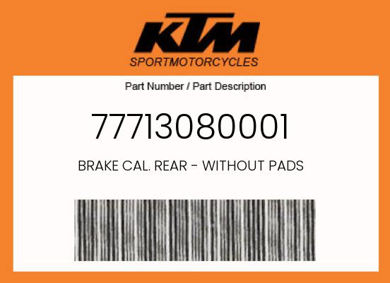 0 Gasgas OEM Part 77713080001