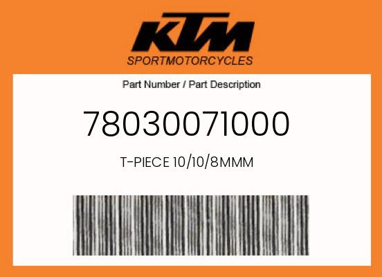 0 KTM OEM Part 78030071000