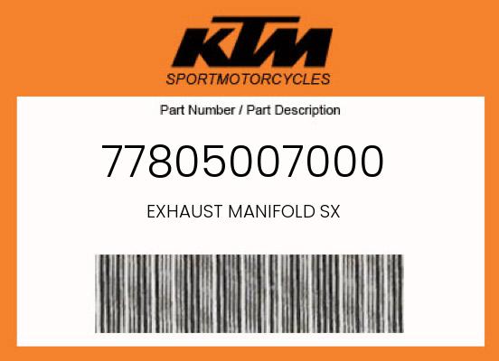 0 KTM OEM Part 77805007000