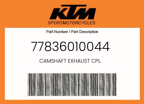 0 KTM OEM Part 77836010044