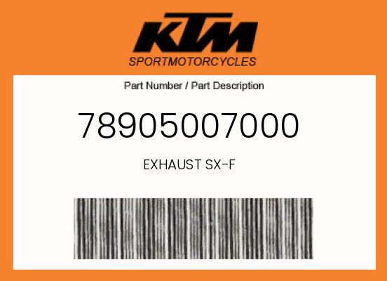 0 KTM OEM Part 78905007000
