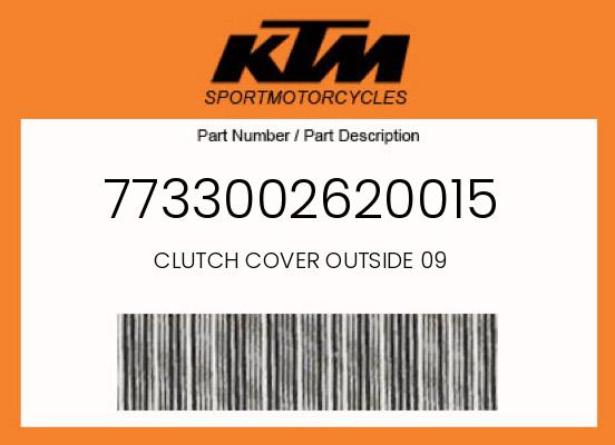 0 KTM OEM Part 7733002620015