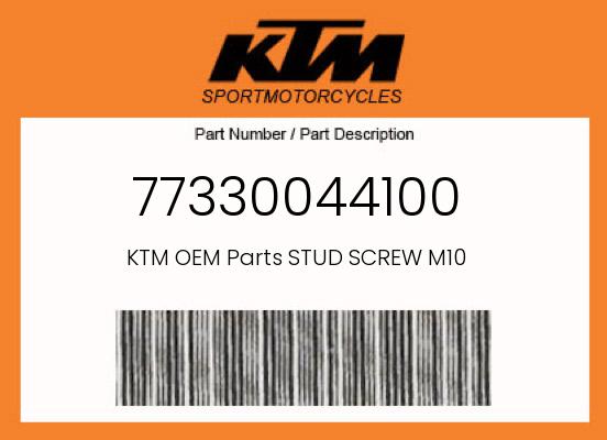 KTM OEM Stud Screw M10 2008-2014 450 SX-F/450 XC-F/450 Rally Factory Replica - 77330044100 undefined