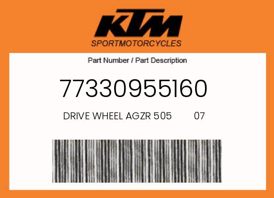 DRIVE WHEEL AGZR 505        07 undefined