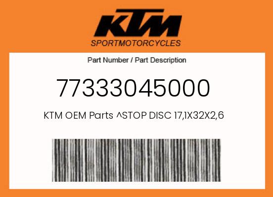 0 KTM OEM Part 77333045000