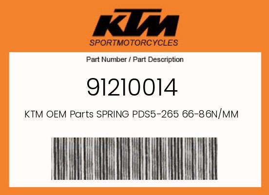 0 KTM OEM Part 91210014