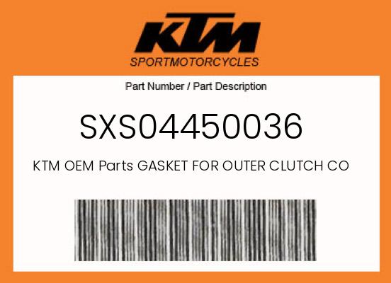 0 KTM OEM Part SXS04450036