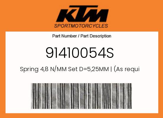 0 KTM OEM Part 91410054S