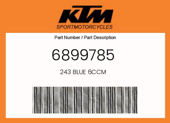 2001 KTM 125EXE OEM Part 6899785