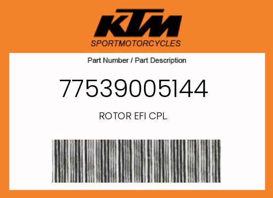 0 KTM OEM Part 77539005144