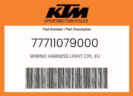 0 KTM OEM Part 77711079000