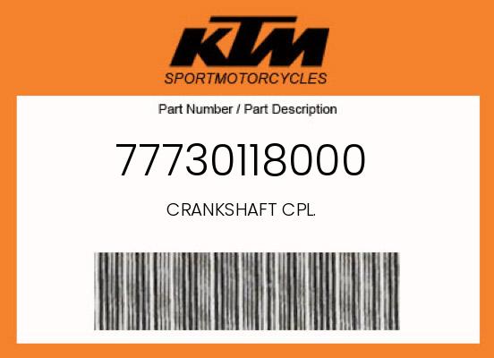 0 KTM OEM Part 77730118000