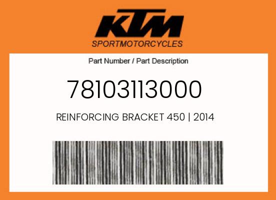 0 KTM OEM Part 78103113000