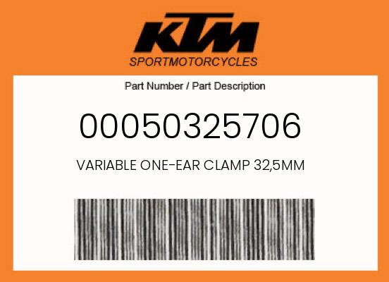0 KTM OEM Part 00050325706