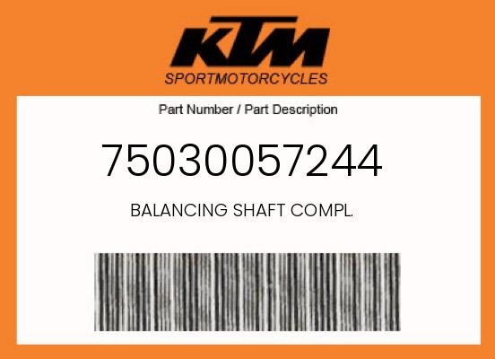0 KTM OEM Part 75030057244