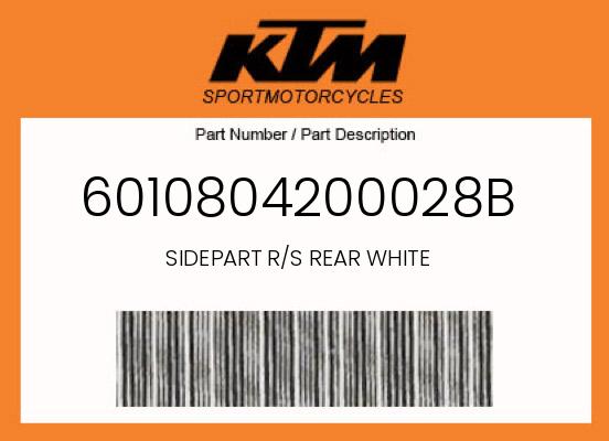0 KTM OEM Part 6010804200028B