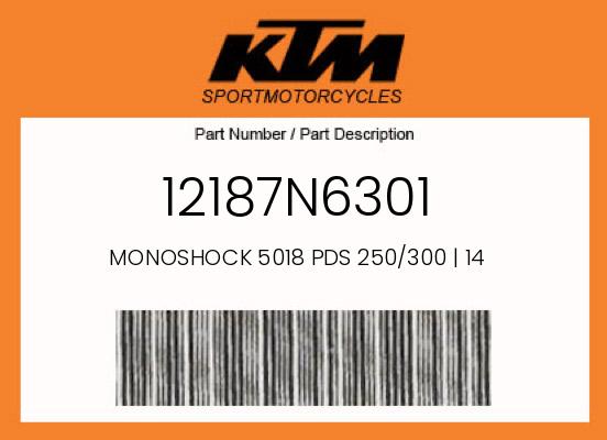 0 KTM OEM Part 12187N6301