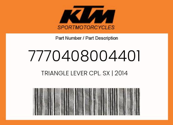 TRIANGLE LEVER CPL. SX | 2014 undefined