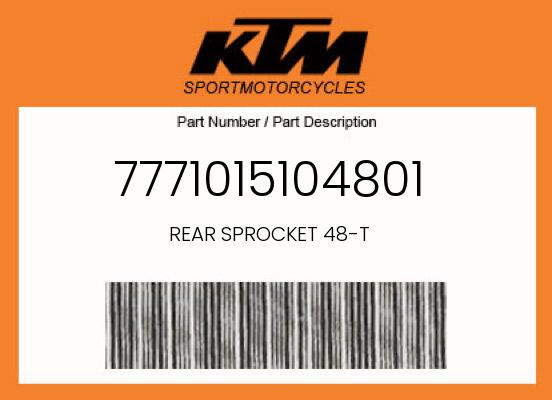 0 Gasgas OEM Part 7771015104801
