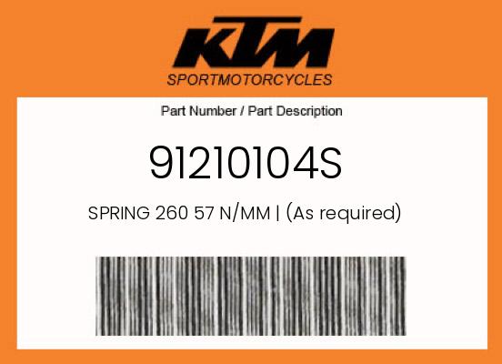 0 Gasgas OEM Part 91210104S