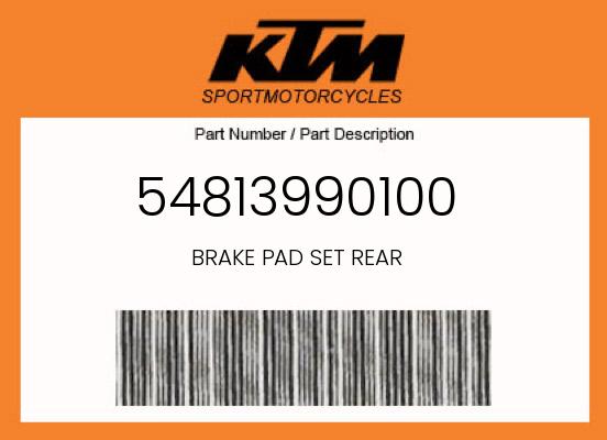 BRAKE PAD SET REAR undefined