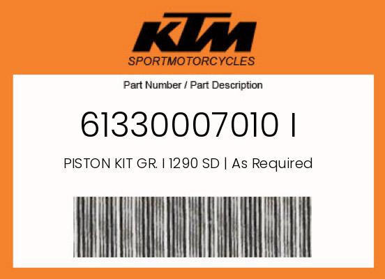 0 KTM OEM Part 61330007010 I