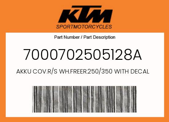 0 KTM OEM Part 7000702505128A