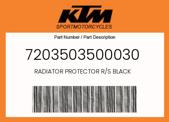 0 KTM OEM Part 7203503500030