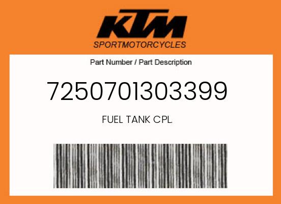 0 KTM OEM Part 7250701303399