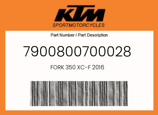 FORK 350 XC-F 2016 undefined