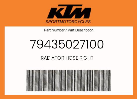 2018 KTM 450SXF OEM Part 79435027100