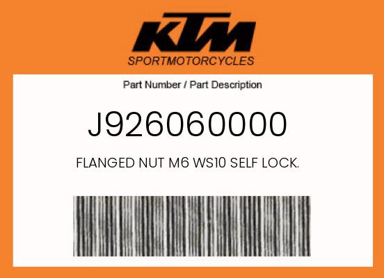 0 KTM OEM Part J926060000