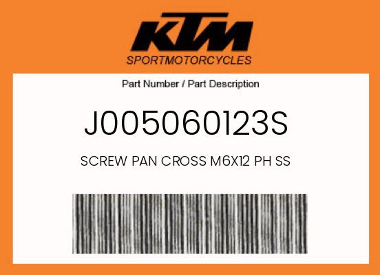 0 KTM OEM Part J005060123S