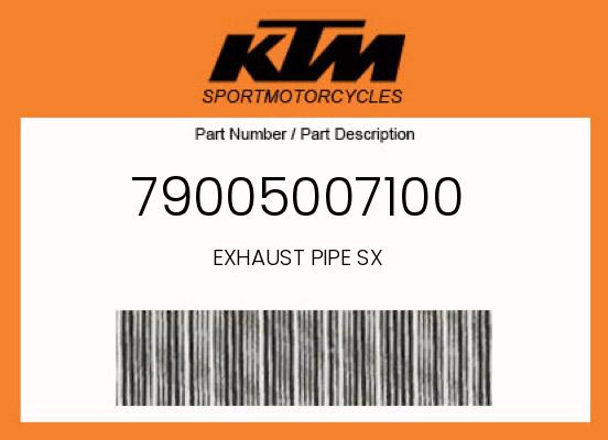 EXHAUST PIPE SX undefined