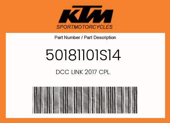 0 KTM OEM Part 50181101S14