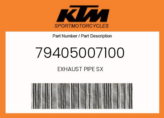 EXHAUST PIPE SX undefined