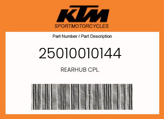 2018 KTM OEM Part 25010010144